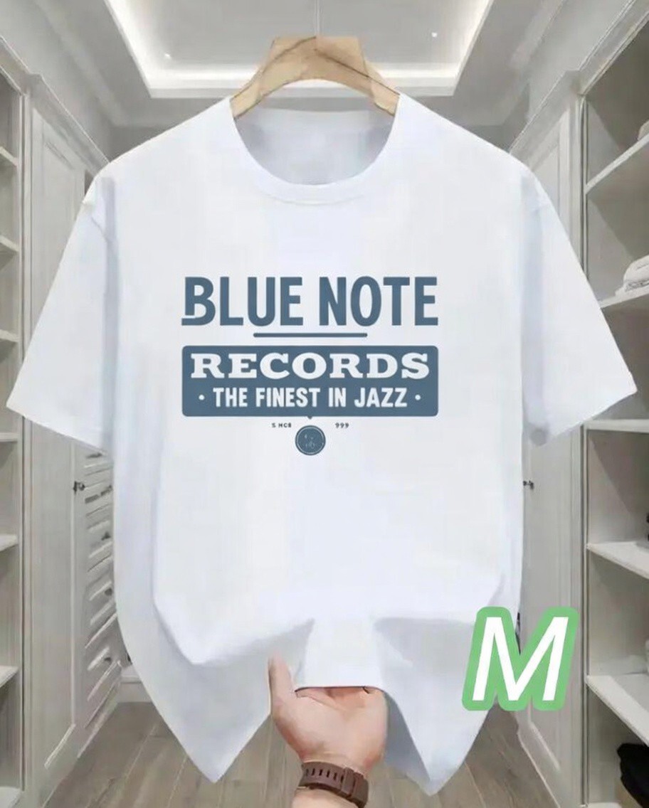 【プレミアムT】白★Mサイズ《Blue Note》通気性ドライ★╋サイズ