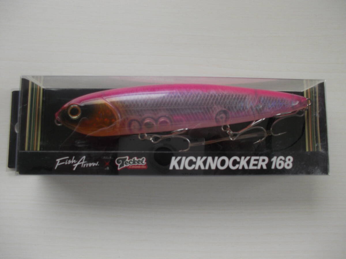 ★ フィッシュアロー × テッケル　キックノッカー 168　ピンクシャッド　Fish Arrow　Teckel　シーバス　ペンシル　★
