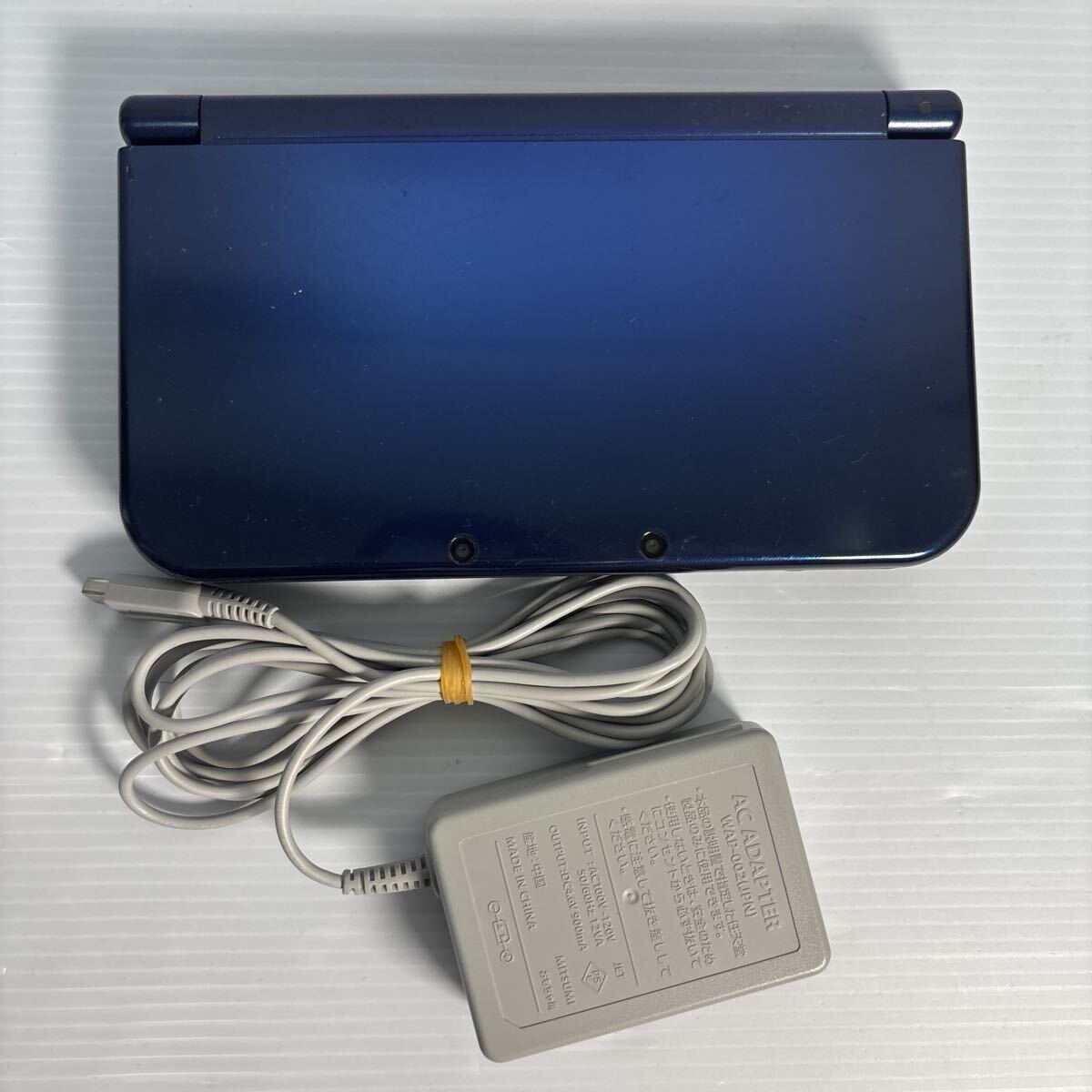 1円〜 【動作品】初期化済 3DS メタリックブルー LL Newニンテンドー3DS 任天堂　t303 ニンテンドー ゲーム機 中古 充電器付き