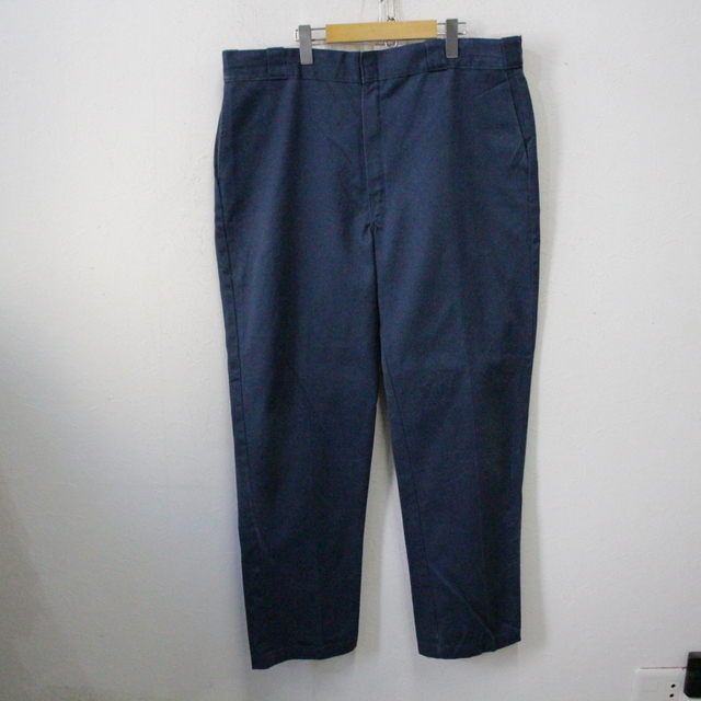 h23 90sビンテージ ディッキーズ ワークパンツ■1990年代製 XLサイズくらい ネイビー 紺 コットンポリエステル アメカジ ストリート 古着拍卖