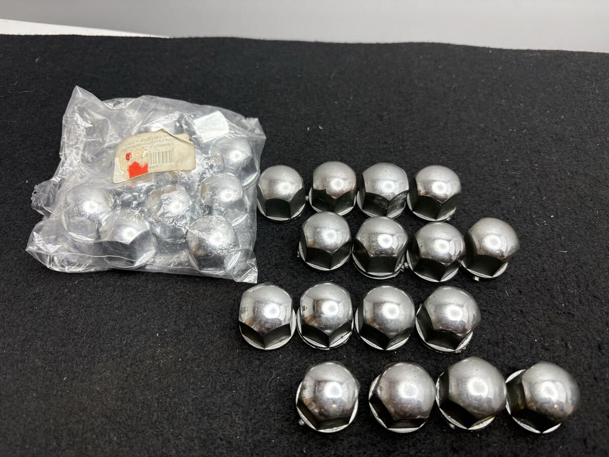 空冷ＶＷ　空冷ワーゲン　空冷ビートル　19mm ラグボルト　キャップ　26個　樹脂製　クローム