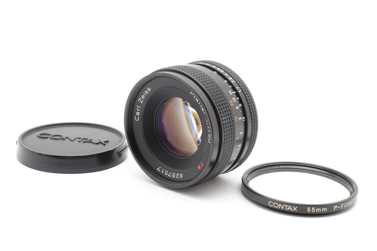 極上美品級★ CONTAX コンタックス Carl Zeiss Planar 50mm F1.7 T* AEJ