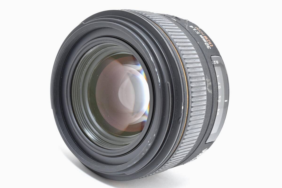 光学美品級★ SIGMA シグマ 30mm F1.4 EX DC HSM ニコンマウント