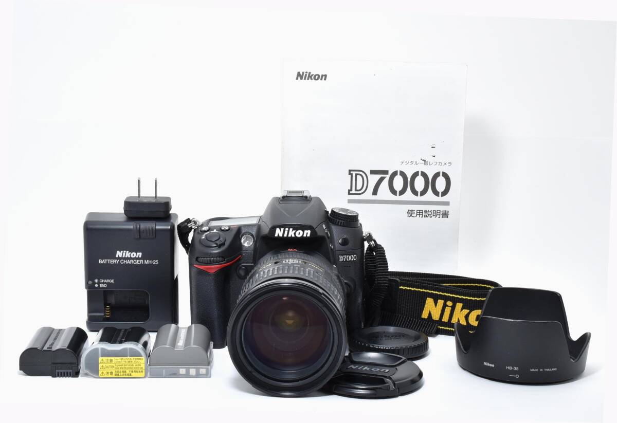 付属品多数★ Nikon ニコン D7000 AF-S NIKKOR 18-200mm 1:3.5-5.6 G ED デジタル一眼レフカメラ 