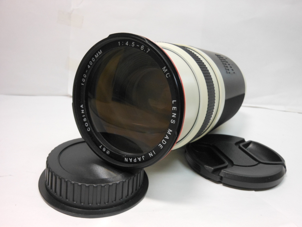☆希少超美品級☆ コシナー cosina AF 100-400mm F4.5-6.7 ＭＣ キヤノン用 人気憧れの白レンズ！！デジタル対応モデル 　Canon