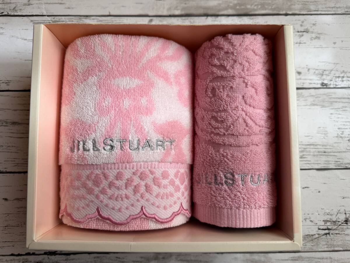 未使用★JILLSTUART/ジルスチュアート★タオルセット　フェイスタオル　ウォッシュタオル　スイートブロッサム　ピンク　2枚セット