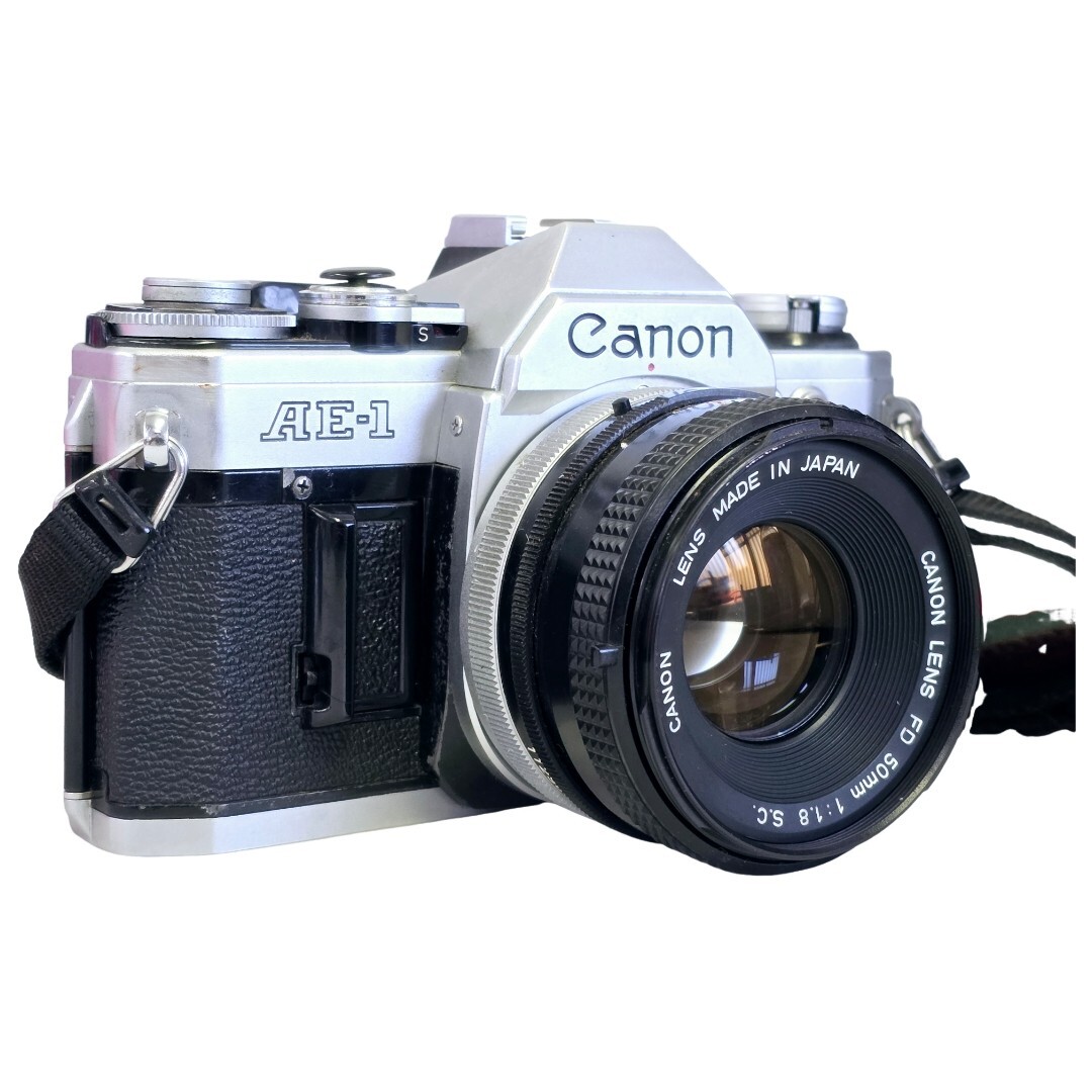 【良品】 CANON キャノン AE-1 LENS FD 50mm F1.8 S.C. ボディレンズセット #21030#21007