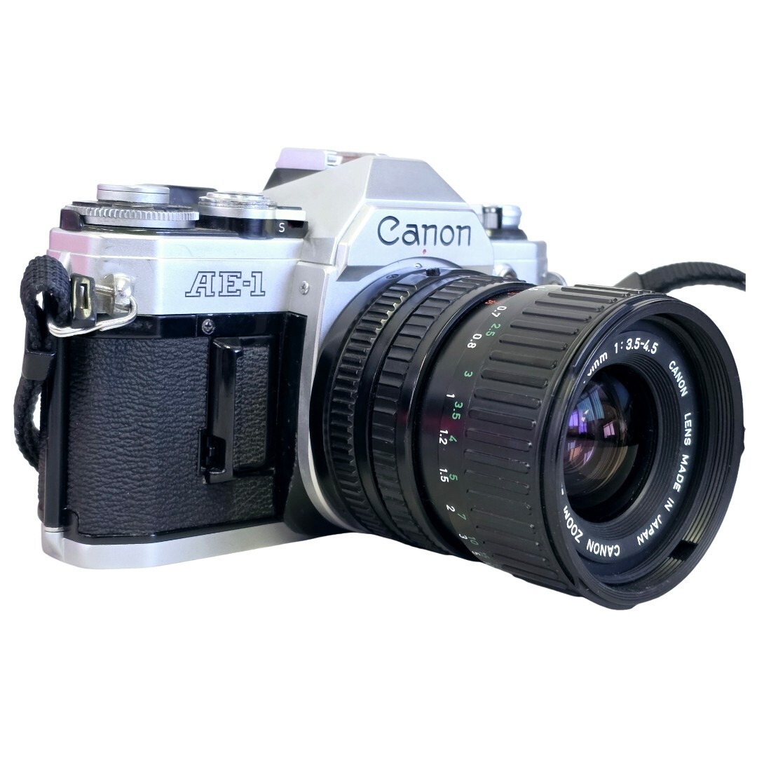 【整備済み・良品】 CANON キャノン AE-1 LENS NEW FD 35-70mm F3.5-4.5 ボディレンズセット #21029#21004