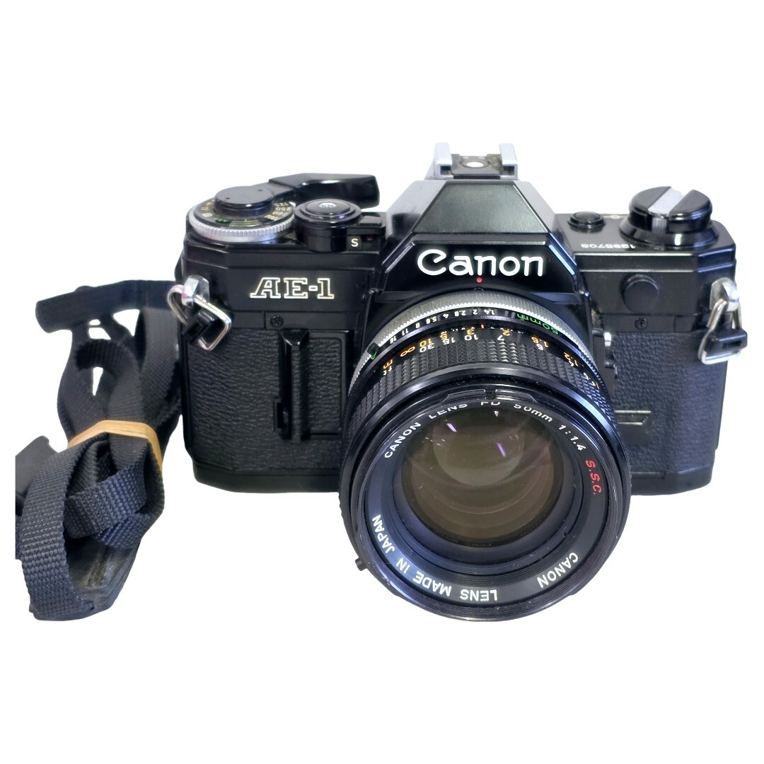 【整備済み・良品】 CANON キャノン AE-1 LENS FD 50mm F1.4 S.S.C. ボディレンズセット #21026#21008