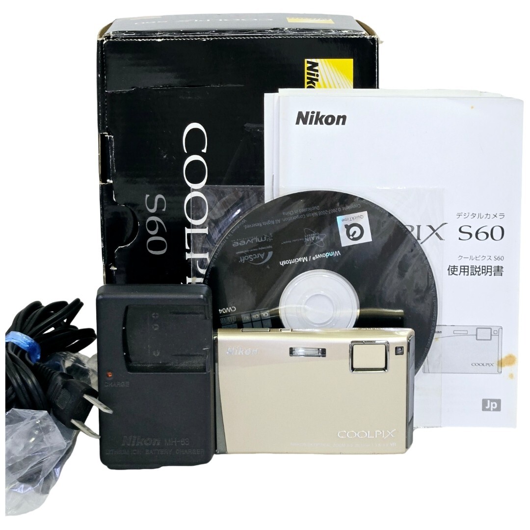 【美品】 NIKON ニコン COOLPIX S60 #20970