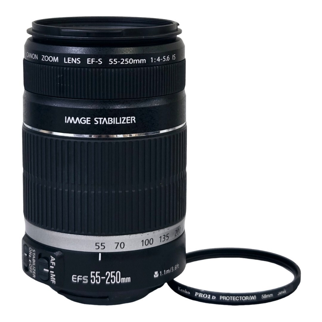 【美品】 CANON キャノン EF-S 55-250mm F4-5.6 IS #21488