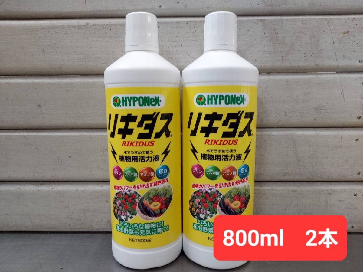 即決■送料無料！植物のパワーを引き出し元気に育てる！活力液 ハイポネックス リキダス８００ｍｌ ２本■コリン フルボ酸 アミノ酸