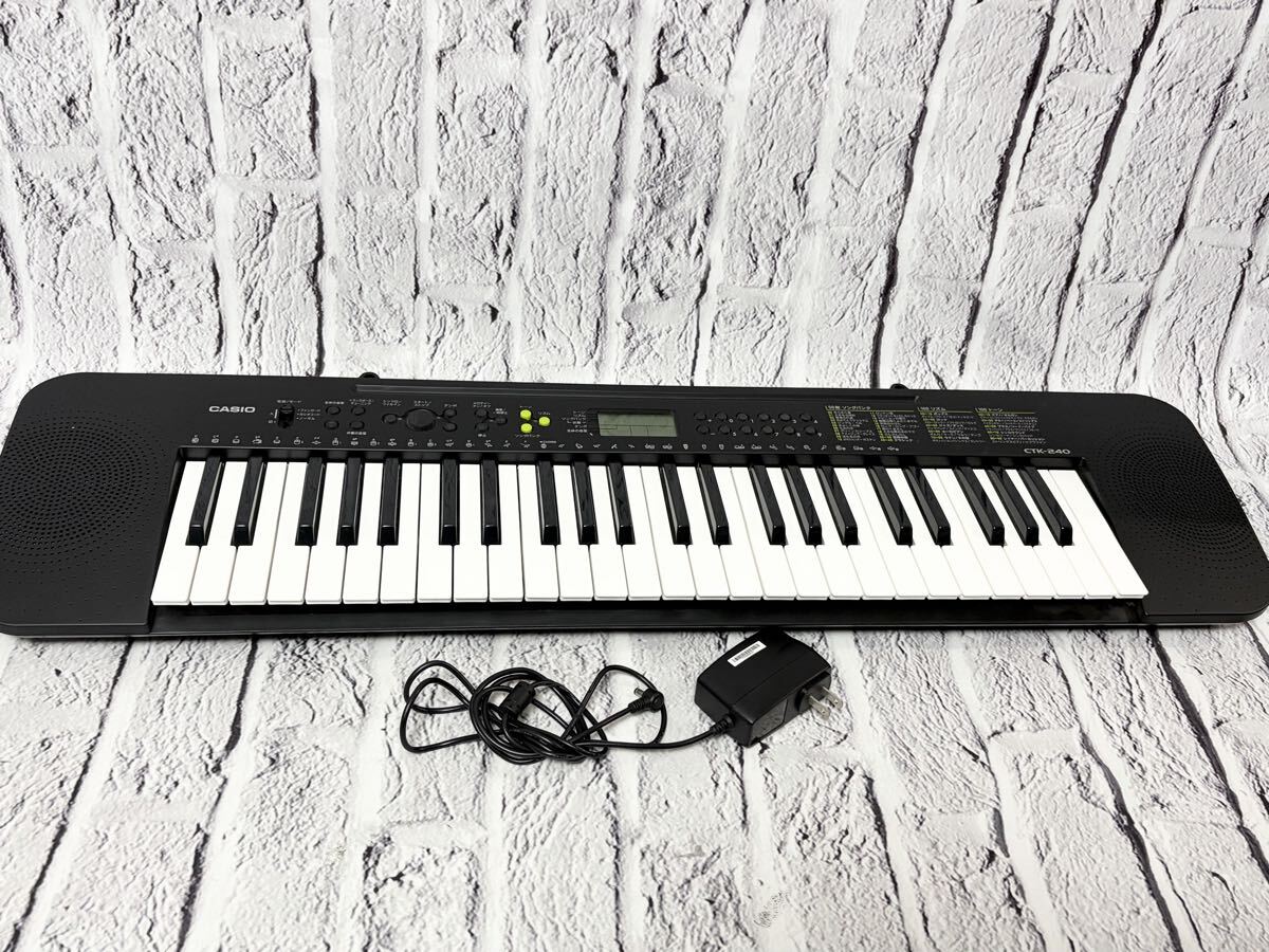 【売り切り】 CASIO カシオ CTK-240 電子キーボード 鍵盤楽器 5646-1