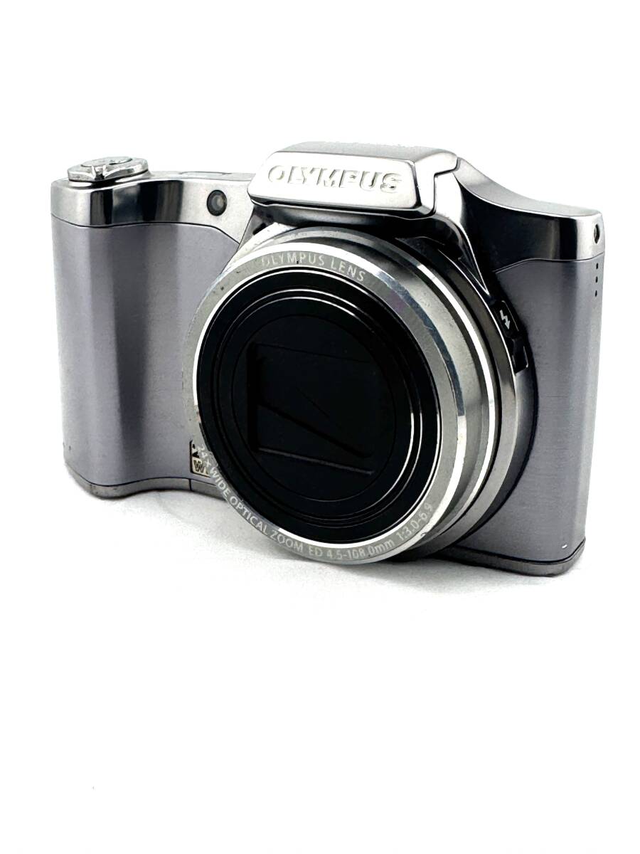 ★良品★OLYMPUS オリンパス SZ-14 コンパクトデジタルカメラ コンデジ デジカメ シルバー　#545