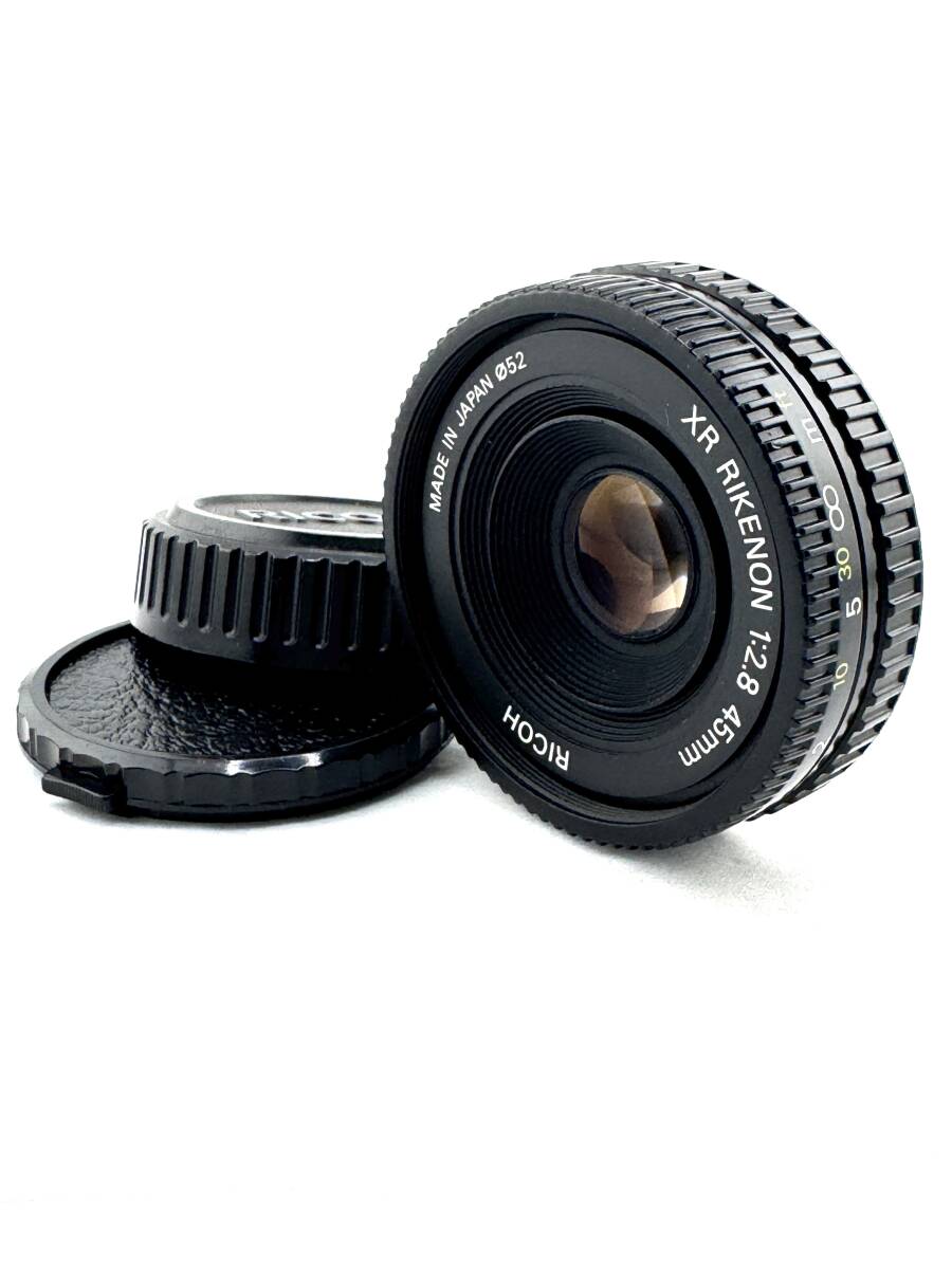 ★良品★RICOH リコー XR RIKENON 45mm F2.8 単焦点レンズ キャップ付き　#578