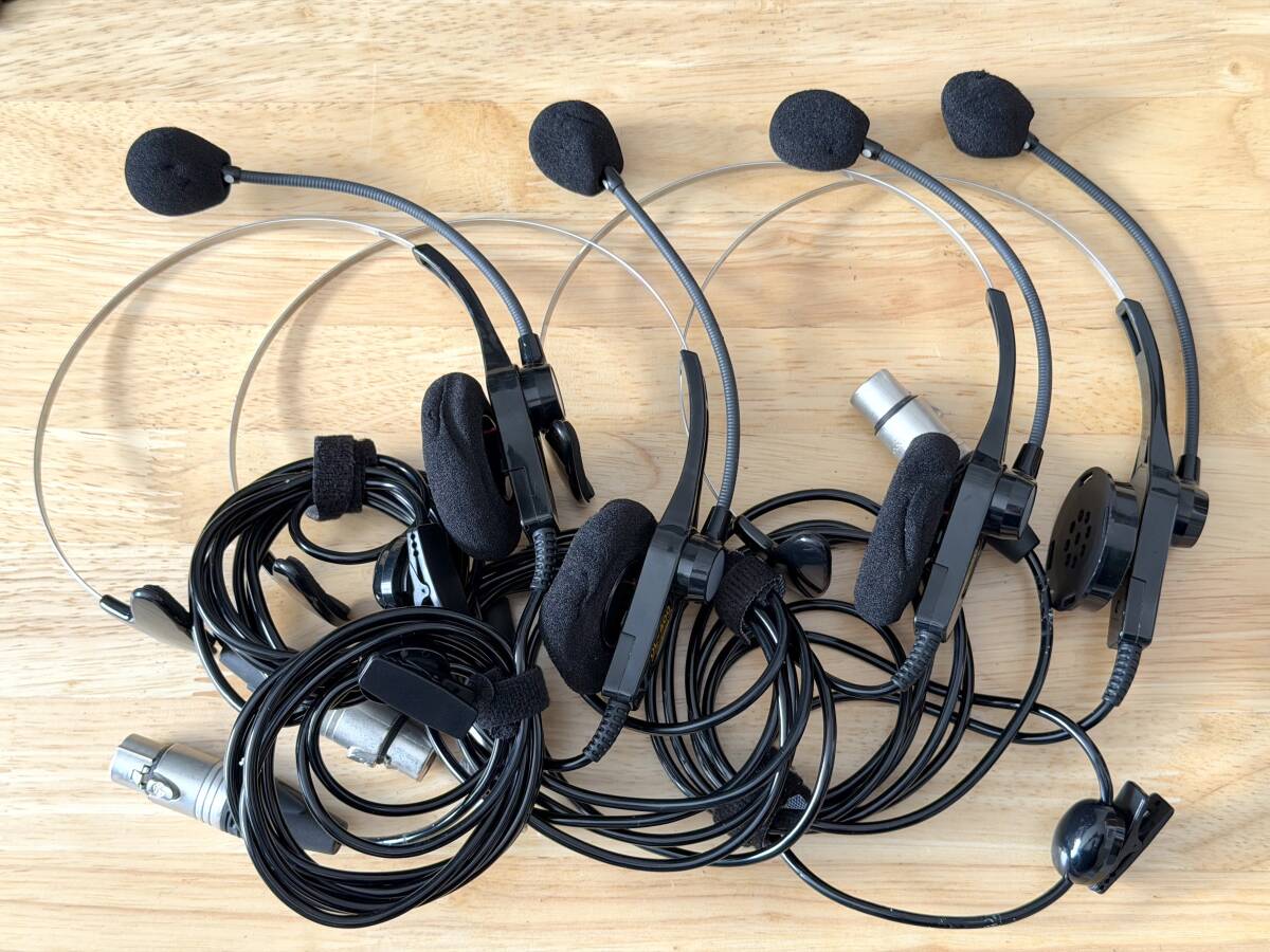 PROTECH DL-400 オープンエア型片耳ヘッドセット 4セット　　　FD-400A などに 有線 インカム インターカム ヘッドセット マイク