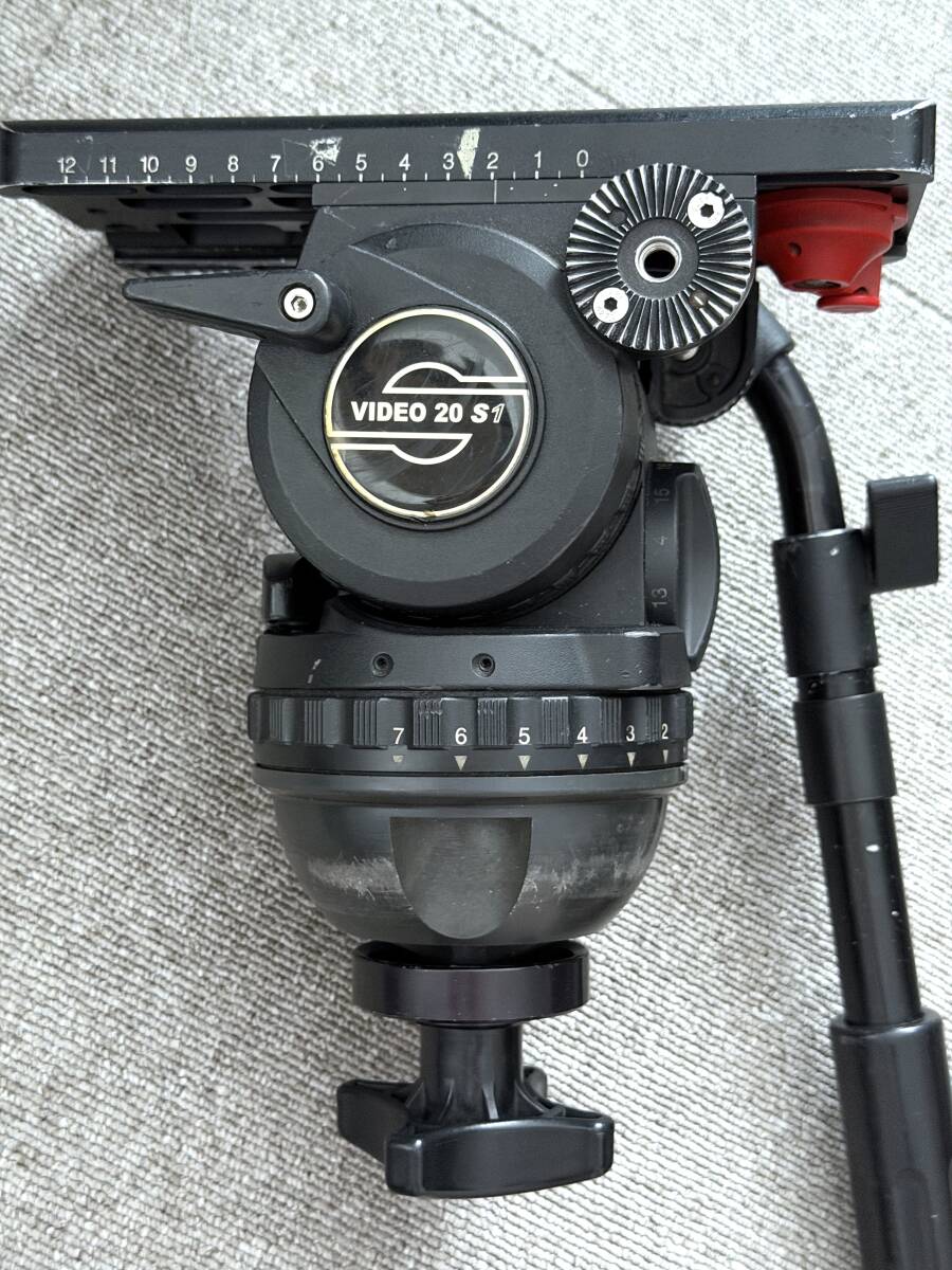 現状 Sachtler Video20 S1 100mm ボール ビデオ雲台　　　　　　　　　　　　ザハトラー 雲台 video 20 18 s2 三脚 お探しの方にも