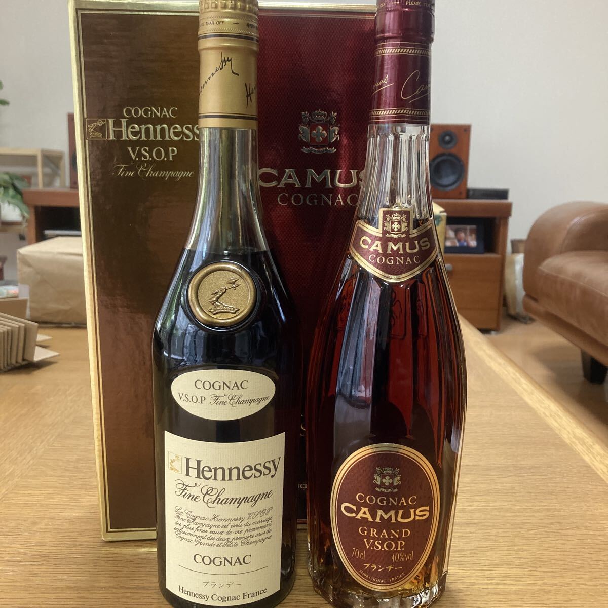 古酒　ブランデー コニャック Hennessy CAMUS ヘネシー カミュ VSOP COGNAC