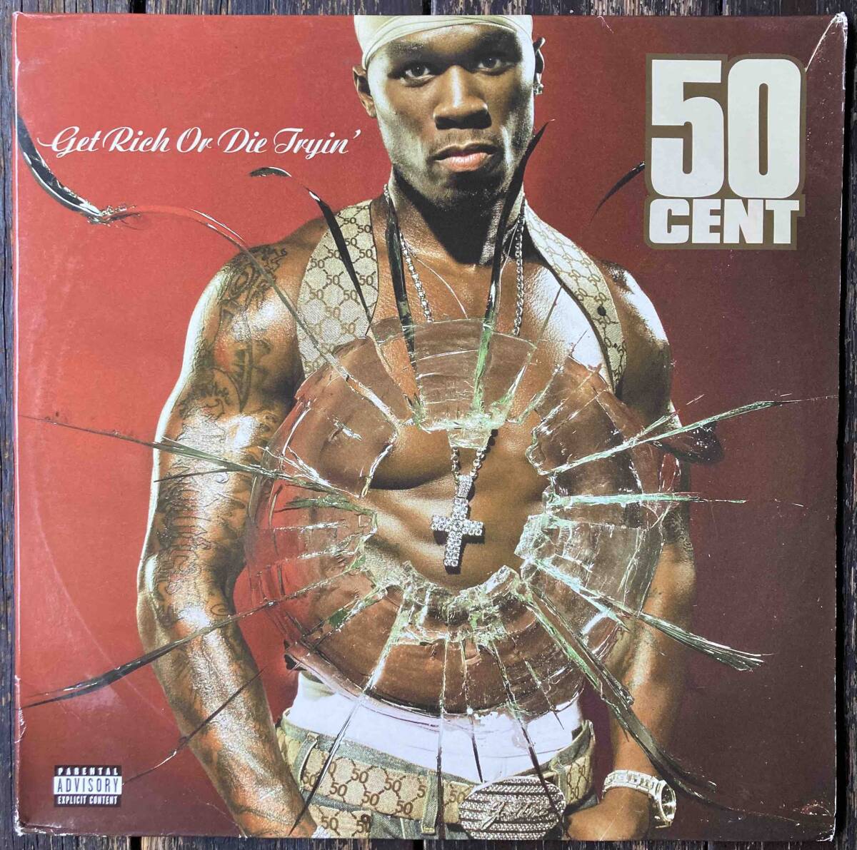鬼レア 2LP USオリジ 50 Cent - Get Rich Or Die Tryin' Dr. Dre Eminem 2003年作 ヒップホップ