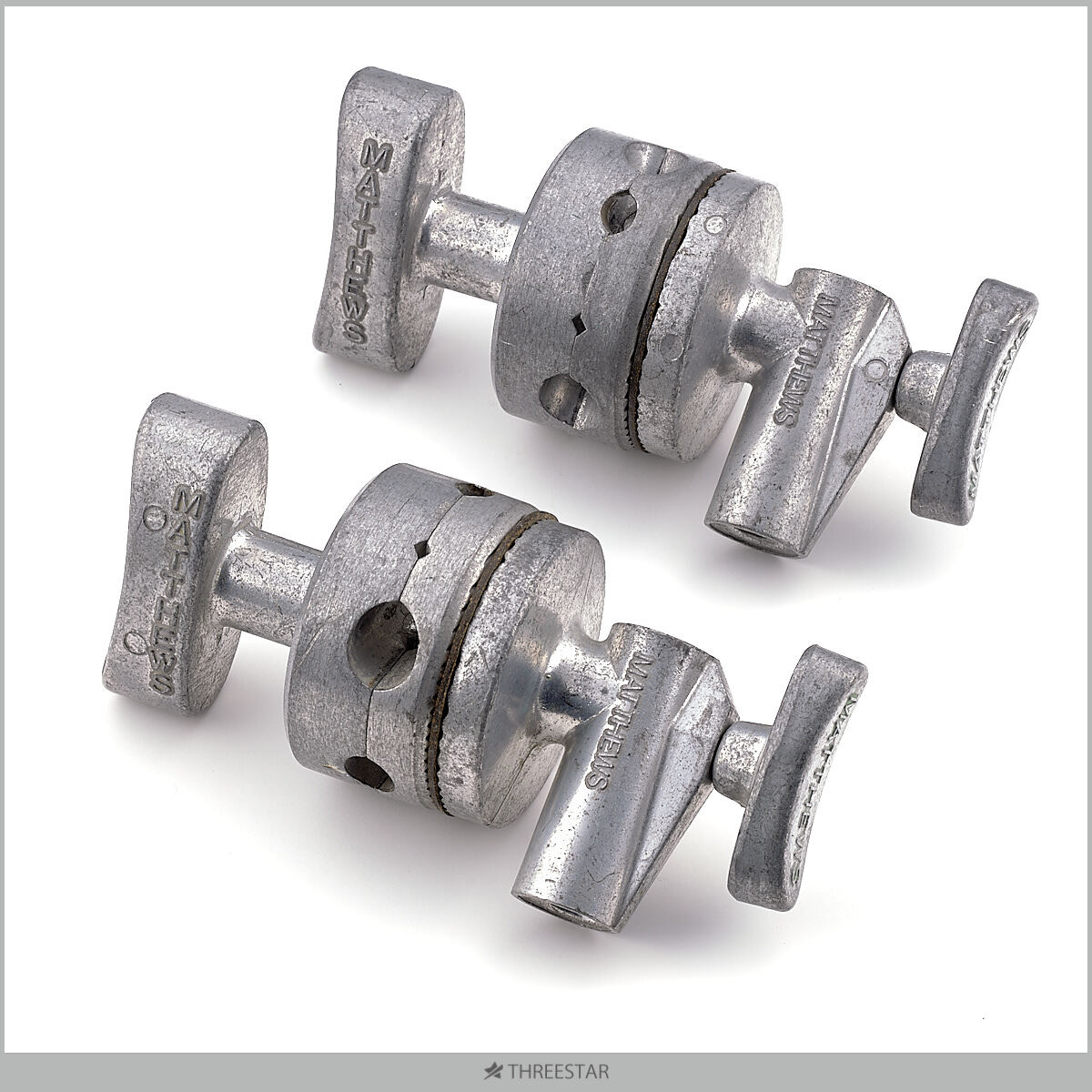 Matthews マシューズ ハリウッドヘッド シルバー 252029/350580 グリップヘッド 2個セット 【2】