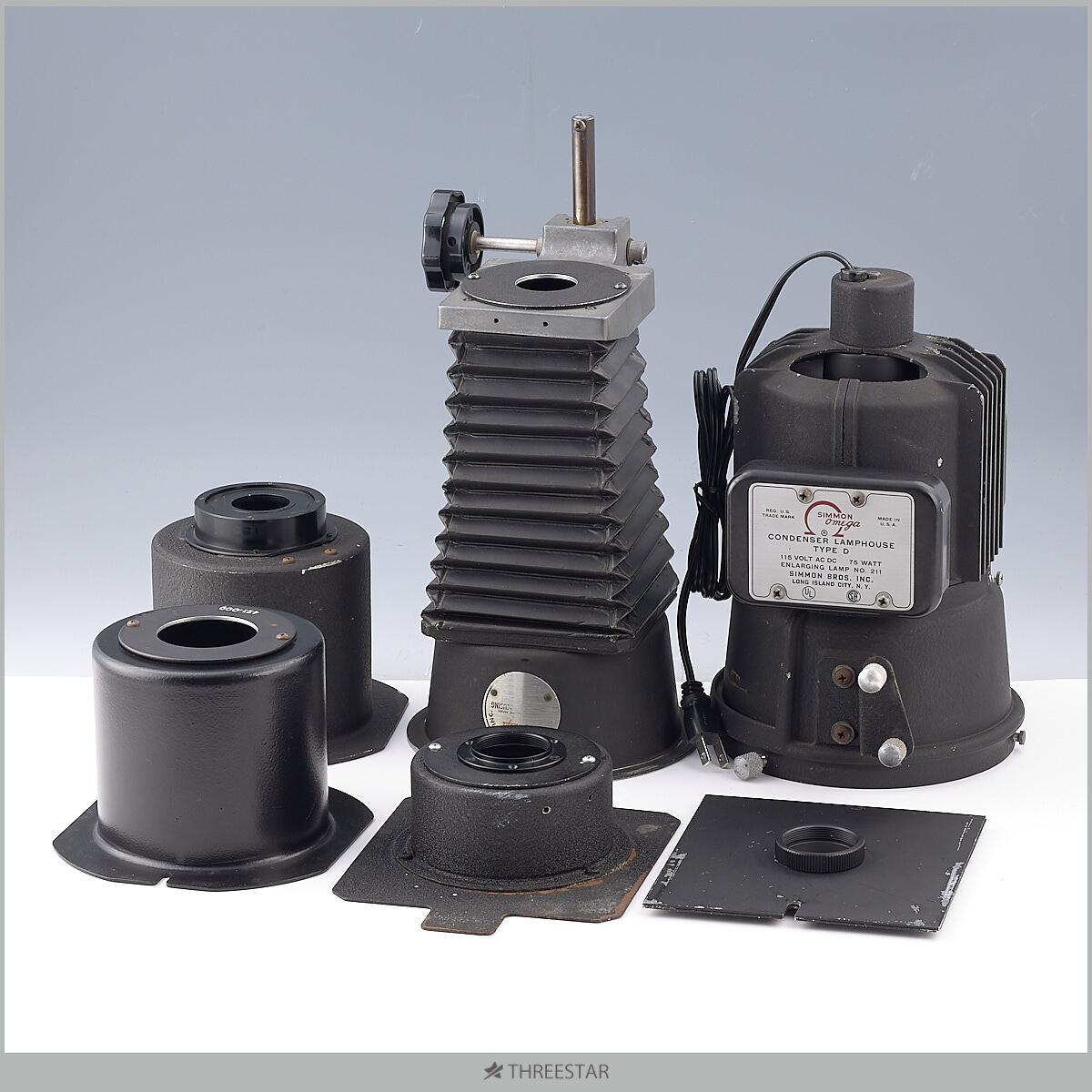 OMEGA D3用 レンズチューブ レンズボード ランプハウス 蛇腹ボード セット 実用中古 オメガ 引き伸ばし機