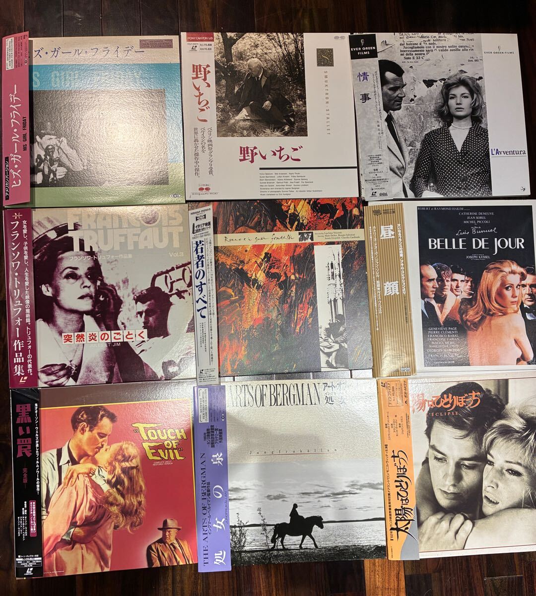 クラシック映画 27枚セット　レーザーディスク　LD フェリーニ　昼顔　崖　カビリアの夜　ボッカチオ70 甘い生活　黄金　情事　