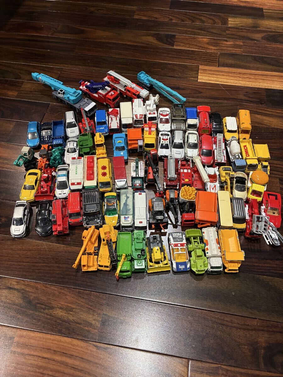 ジャンク　99台セットトミカ TOMICA 働く車