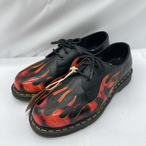 【中古】Dr.Martens 1461 FLAME 3 ホール シューズ サイズUK8 ドクターマーチン フレイム ブラック/レッド[240019511814]