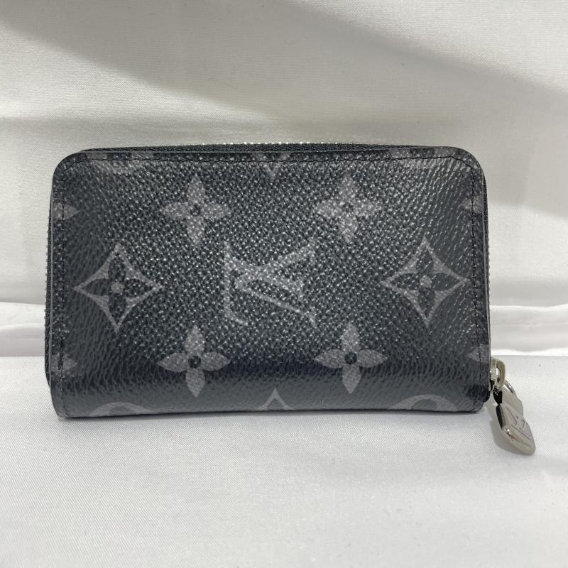 【中古】LOUIS VUITTON モノグラム・エクリプス ジッピー コインパース ヴェルティカル ルイヴィトン ブラック M81662[240019513840]