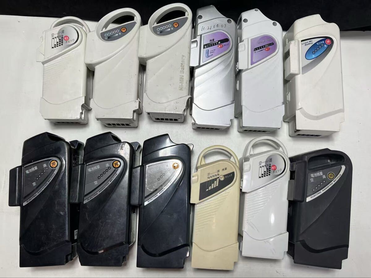電動アシスト自転車用バッテリー パナソニック　NKY275B02/NKY328B02/NKY258B02/national NKY187B02/など 計12点 まとめ ジャンク　(140s)