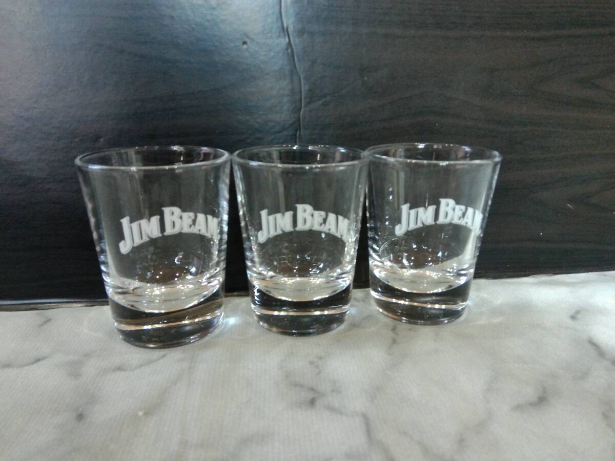 ●●●●JIM BEAM●ショットグラス●3個●ジムビーム●バーボン●非売品●●●●