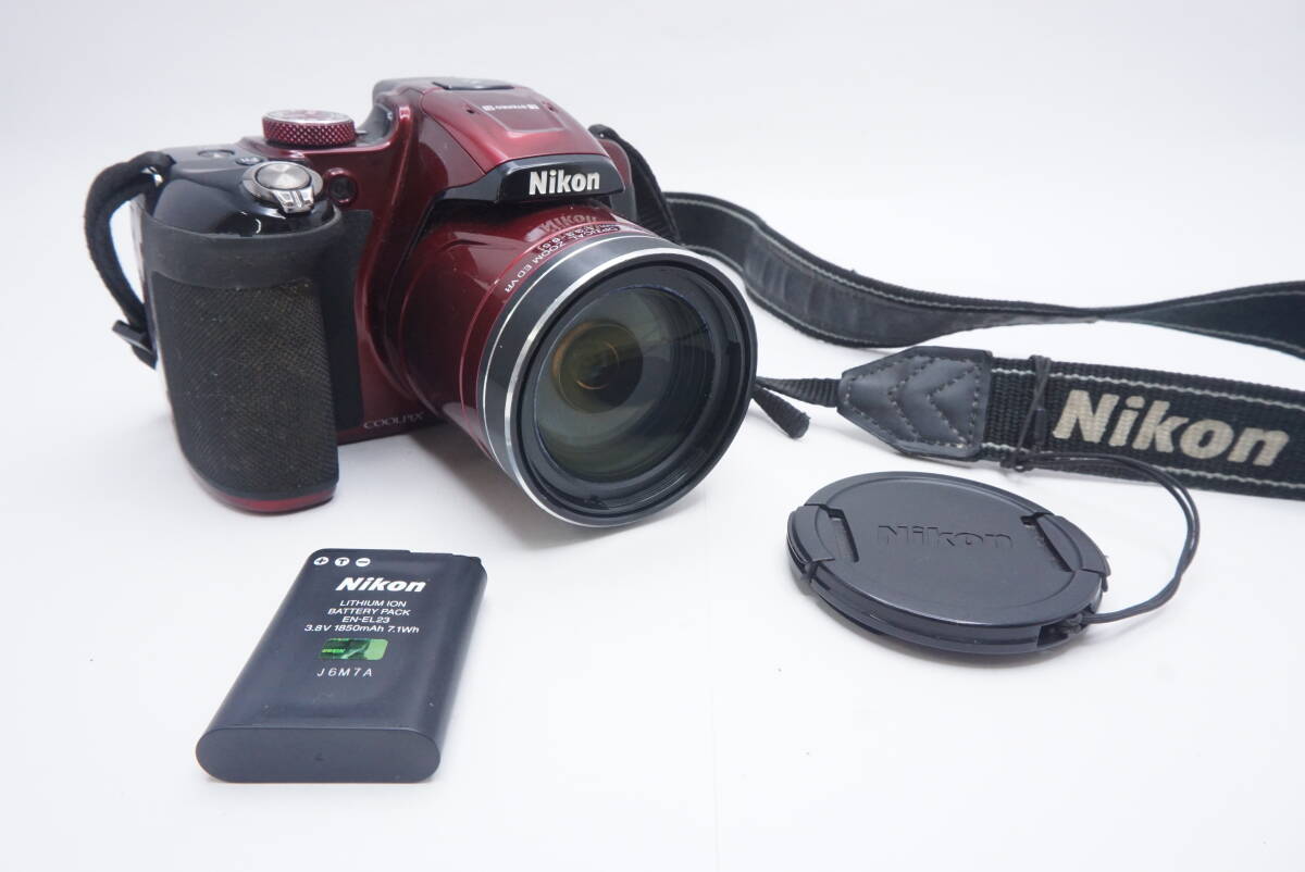 ○ Nikon ニコンCOOLPIX P610 60xコンパクトデジタルカメラ（バッテリー,レンズキャップ,ストラップ付）ジャンク品