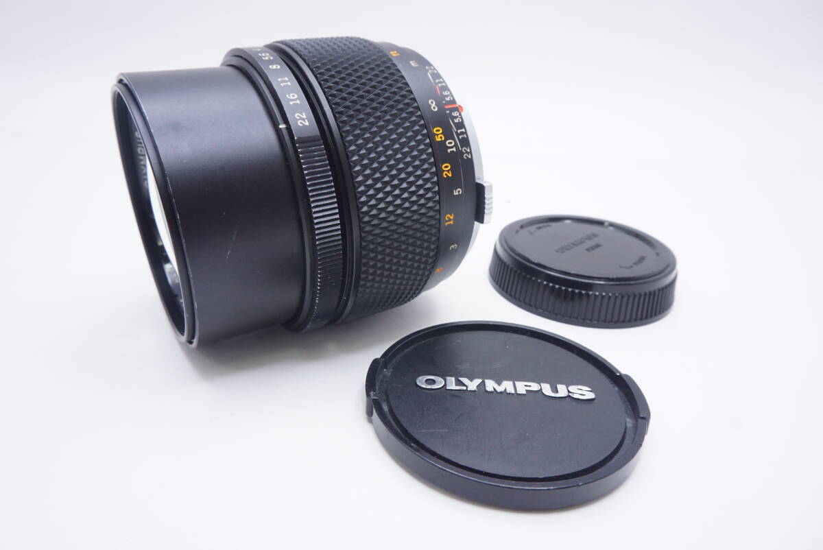 ○OLYMPUS オリンパス OM-SYSTEM ZUIKO AUTO-T 100mm F2(前後キャップ付)