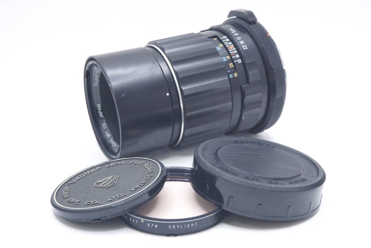 ▽ASAHI PENTAX アサヒペンタックス Super-Multi-Coated TAKUMAR 6×7 F4 / 200 (前後キャップ・フィルター付)
