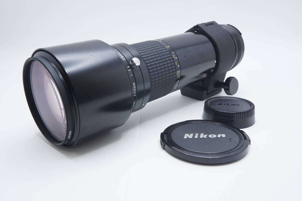 ○Nikon ニコン NIKKOR ED 400mm F5.6 Ai-s(前後キャップ.三脚座付)ジャンク品