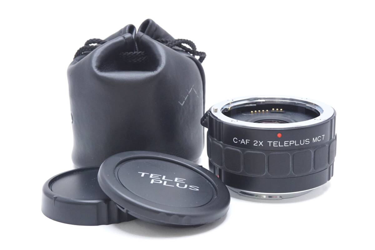 ▽KENKO ケンコー C-AF 2× TELEPLUS MC7 キャノンEF用 (前後キャップ・ケース付)
