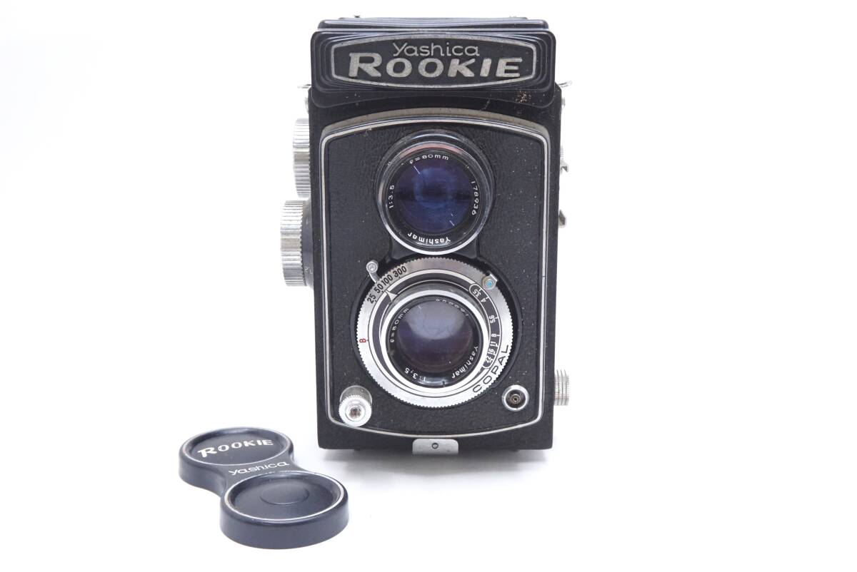 ▽Yashica ヤシカ ROOKIE 二眼カメラ (レンズキャップ付) ジャンク品