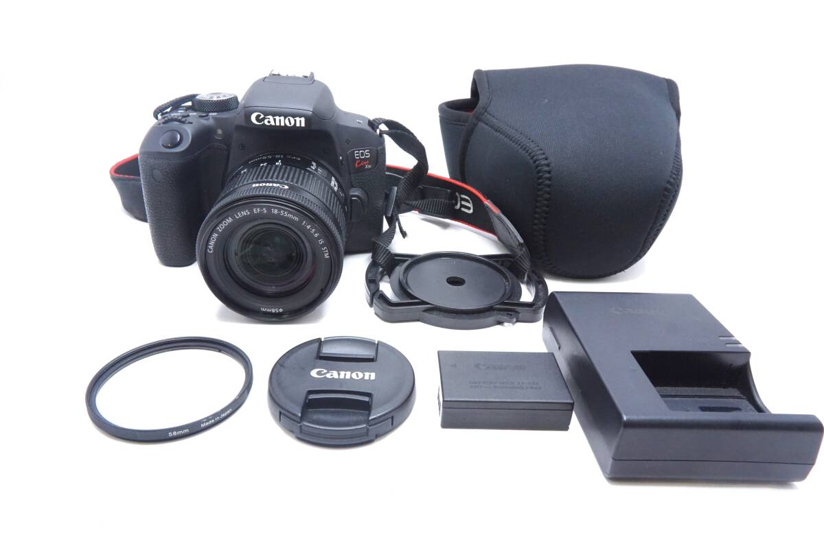 ○Canon キャノン EOS Kiss X9i/EF-S18-55mm F4-5.6 IS STM(付属品多数)訳あり