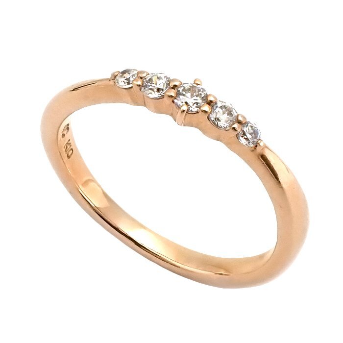 ヨンドシー(4℃) K10 指輪 1.4g 6号 ピンクゴールド 10金 カラーストーン リング ジュエリー アクセサリー 送料880円