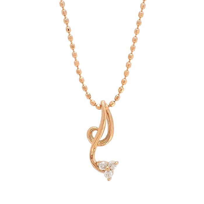 K18PG ダイヤモンド ネックレス 0.03ct 1.5g ピンクゴールド 18金 ダイヤ ペンダントトップ ジュエリー アクセサリー 宝石 送料880円