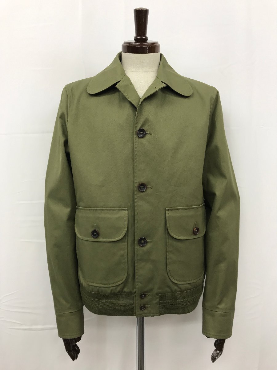 定価110.000円 未使用【モンテドーロ MONTEDORO】63M036 M6243 730コットンギャバジンブルージョンジャケット(メンズ)46 伊製◯17SLJ0337