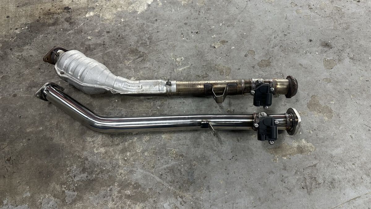 ※現物加工※ GR86 BRZ ZN6 ZC6 ZD8 ZC8 電動消音排気バルブ 加工取り付け　電動ECV フロントパイプ　 マフラー　サイレンサー　騒音対策