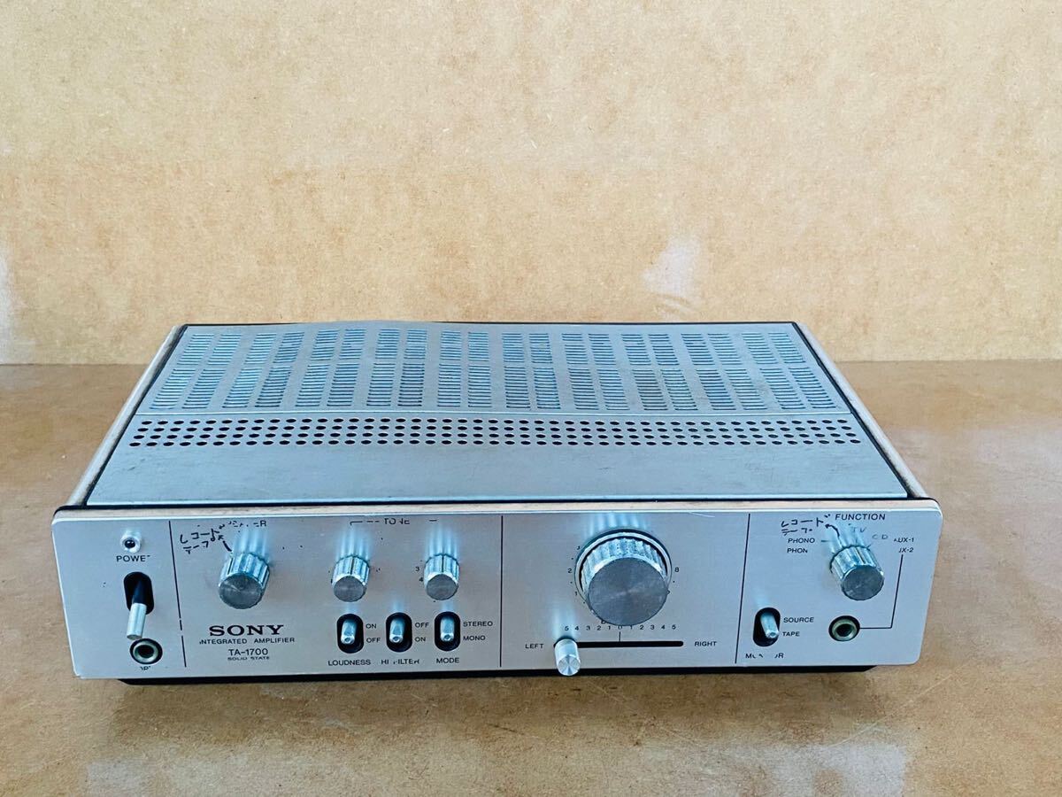 SONY／ソニー プリメインアンプ オーディオ機器 TA-1700 日本製 中古
