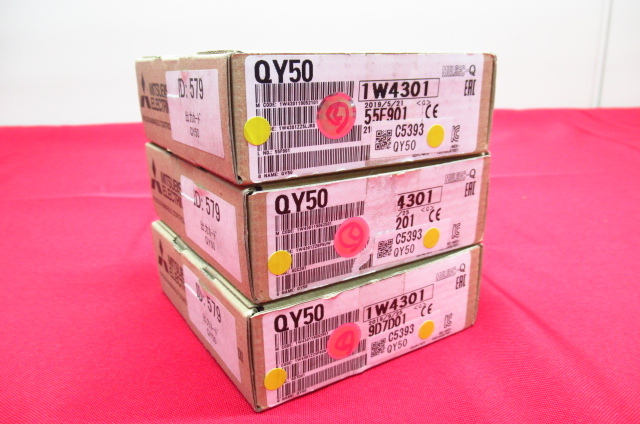 3点セット 未使用品 MITSUBISHI 三菱電機 QY50 シーケンサ 2019年製 管理8S0309B-A6