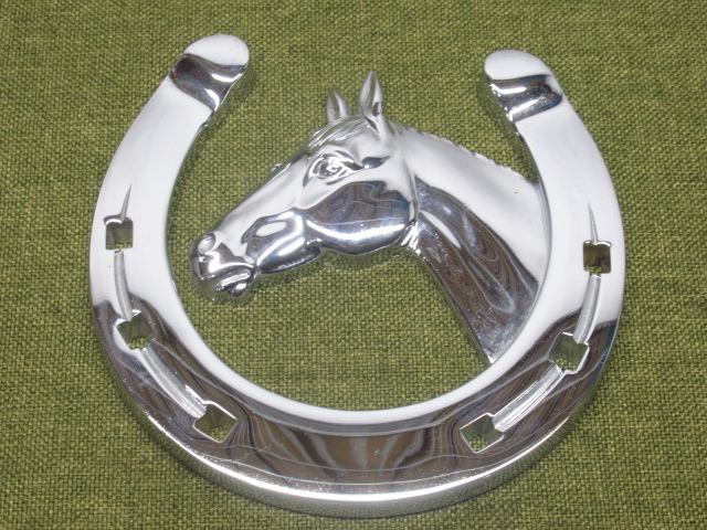 馬 ホース グリルカーバッジエンブレム 金属製 管理8H0304D-YP