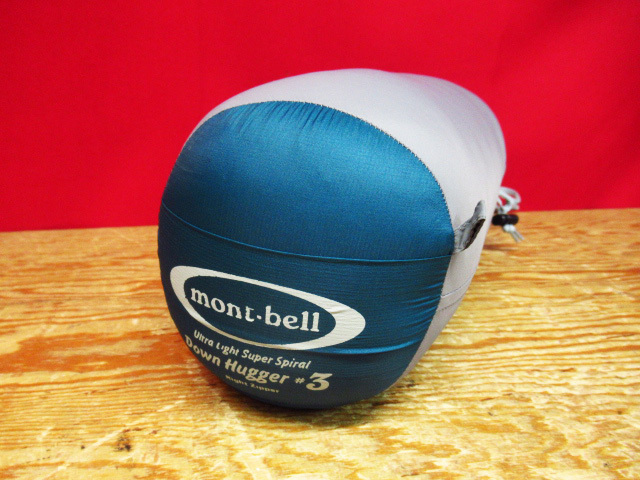 Mont-bell モンベル ultra light spiral hugger #3 スパイラルダウンハガー 羽毛寝袋 シュラフ キャンプ 管理8k0307K-F5