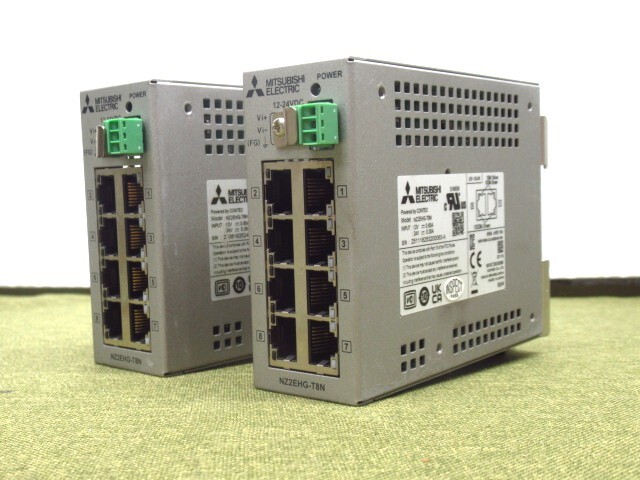 2個セット 動作未確認 現状品 MITSUBISHI 三菱電機 NZ2EHG-T8N 産業用スイッチングハブ 管理8H0316A-L1