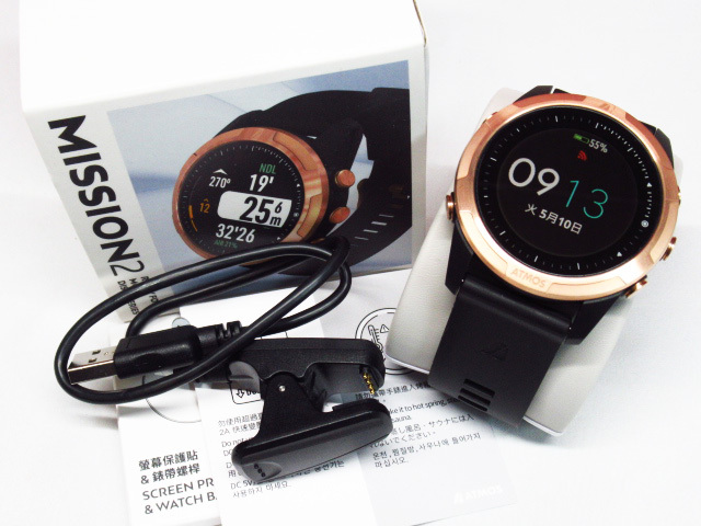 5本使用 ATMOS アトモス MISSION2 ミッション2 ダイコン 腕時計 ダイビング 管理8k0318L-I3