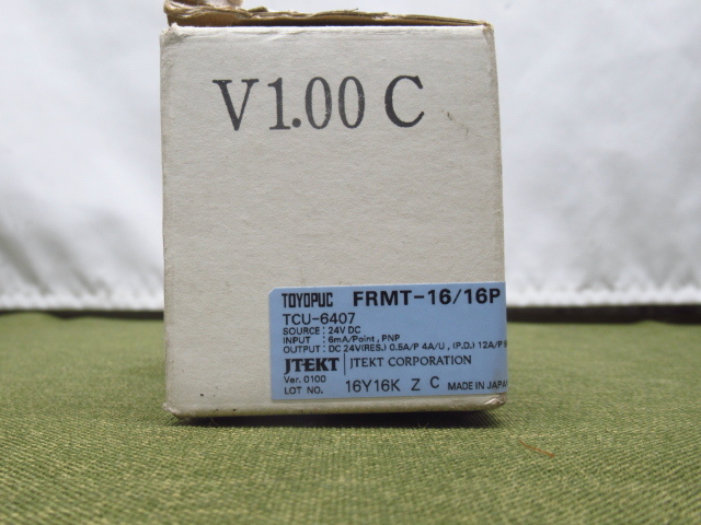 動作未確認 現状品 JTEKT ジェイテクト FRMT-16/16P FLリモートターミナル 入力16点 出力16点 管理8H0318M-A5