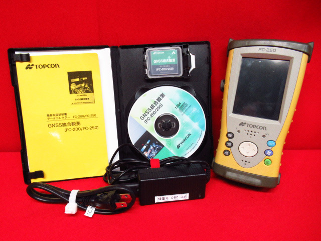 現状品 TOPCON トプコン FC-250 データコレクタ GNSS統合観測 ソフト セット 管理8k0319B-J1
